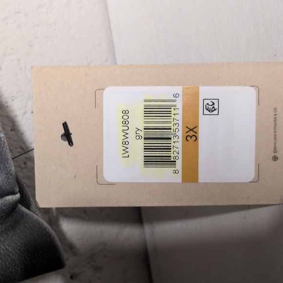 Levi's Women's Oversized Faux Leather Moto Jacket, Size 3X, Gray, NWT, Bikercore - Picture 4 of 7